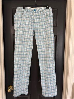 Puma Light Blue and White Plaid Men’s Chinos